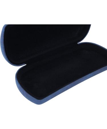 Classic Hard-Shell Glasses Case | Dark Blue Synthetic Leather Suede Look - ARUBA FEELING | International Shipping - Buy Online on GoSupps.com