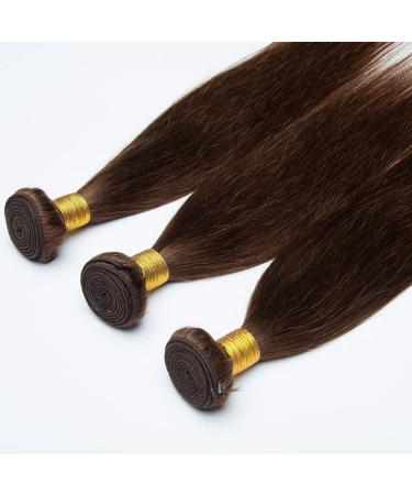 SEGO 20 Brazilian Human Hair Bundles - 100% Unprocessed Virgin Straight Weave Extensions - Medium Brown - Buy Online on GoSupps.com