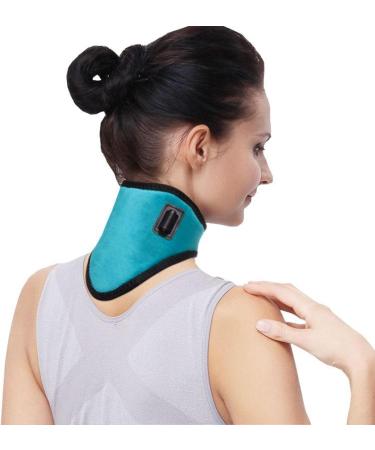 Amagogo Heated Neck Support - Portable Heating Pad for Relaxed Neck Muscles | Ideal for Home Use - Blue - Buy Online on GoSupps.com