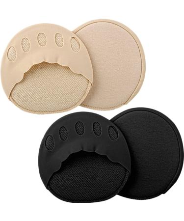FOMIYES 2 Pairs Five Toe Socks Open Toe Liner Metatarsal Pads for Women High Heels Socks Sandal Liner Socks Open Toe Half Socks High Heels Invisible Socks of Foot Cushions Miss Wave Cotton