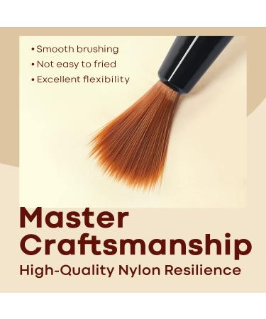 Modelones 9PCS Nail Art Brushes Set - Nail Brush Polish, Liner, Extension Gel, Carving, French Nails Brush - Manicure Salon DIY Nail Art Tools Amber - Buy Online on GoSupps.com