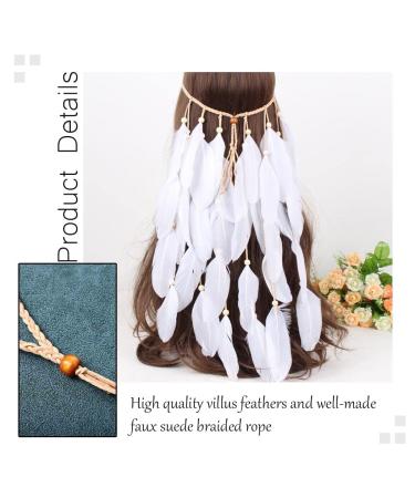 Fashband Boho Hairbands | Layered Feather Headband | Halloween Tribal Accessories for Women & Girls - Buy Online on GoSupps.com
