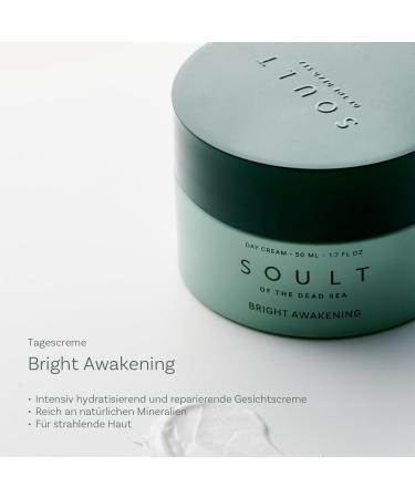 SOULT Bright Awakening Day Cream shea butter aloe vera marigold extract natural ingredients floral scent moisturizing 50 ml - Buy Online on GoSupps.com