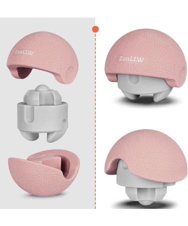 Zanllw Massage Lacrosse Ball Therapy for Deep Tissue Relief | Myofascial & Trigger Point Pain Relief | Portable Physiotherapy for Plantar Fasciitis Back & Feet - Rose - Buy Online on GoSupps.com