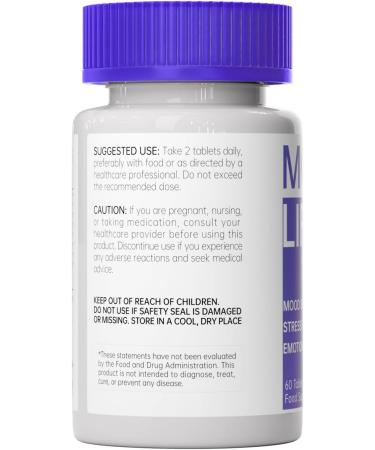 HANFANGLING Natural Herbal Supplement Mood Lift Herb - Natural Calm Supplement with Ashwagandha & L-Theanine | 60 Heart-Shaped Tablets | Supports Emotional Balance, Focus & Sleep Quality, Vegan - Buy Online on GoSupps.com