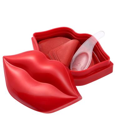 EXCEART 20pcs Lip Mask Cherry Lip Lips Nutrition Lip Sleep Moisture Essence Lip Pad Lips Face for Women Lip Gel Collagen Face Mask Lip Pads for Moisturizing Lipstick Woman Care