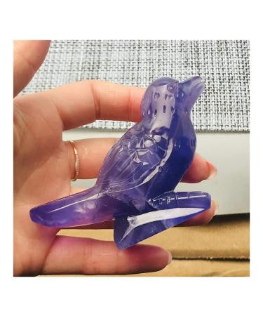 Meditation Home Decor Natural Fluorite Bird Animals Stone Crafts Small Decoration Home Decor Meditation Reiki