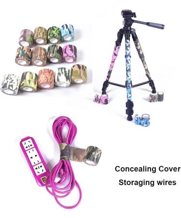 Self-Adhesive Camouflage Bandage Tape - 10 Rolls Cohesive Wrap 5cm x 4.5m Protective for Flashlights & Bicycles - International Shipping Available - Buy Online on GoSupps.com