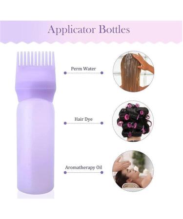 Root Comb Applicator Bottle Hair Dye Applicator Brush Applicator Bottle For Hair Root Comb Color Applicator Bottle With Graduated Scale Purple - Buy Online on GoSupps.com