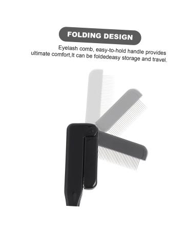 Beavorty 3pcs Folding Steel Eyebrow Combs & Eyelash Separators - Disposable Eyelash Brushes for Extensions & Mascara - Beauty Tools for Flawless Lashes - Buy Online on GoSupps.com