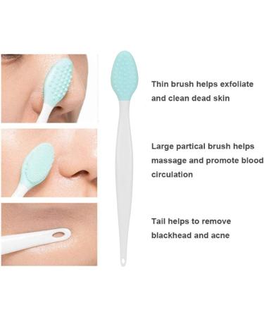 JUOPZKENN Silicone Exfoliating Lip Brush Silicone Facial Cleansing Brush Silicone Face Pore Cleaner Face Nose Lip Exfoliating Brush Set for Home Gift - Buy Online on GoSupps.com
