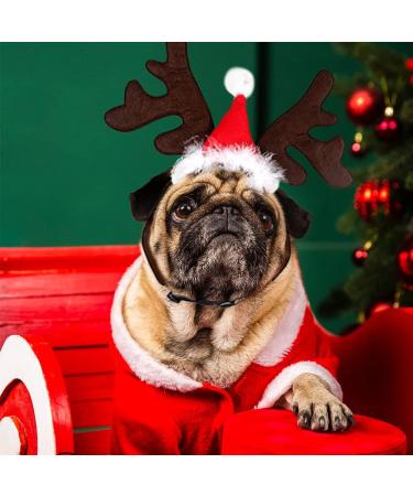 Christmas Pet Headband - Adjustable Reindeer Antlers & Moose Costume for Dogs & Cats | Perfect Holiday Gift Outfit - Buy Online on GoSupps.com