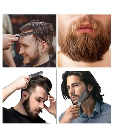 Stainless Steel Hair and Beard Comb for Men - Pocket-Sized Moustache Shaping Tool - Buy Online on GoSupps.com