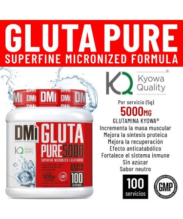  DMI INNOVATIVE NUTRITION DMI GLUTA PURE 5000 (Kyowa Quality ) Glutamine Unflavoured 500g - Buy Online on GoSupps.com