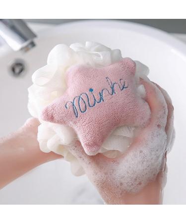 Large Cartoon Bath Puff Sponge - 2PCS Nonslip Loofah Pouf for Cute Shower & Bathing - Buy Online on GoSupps.com