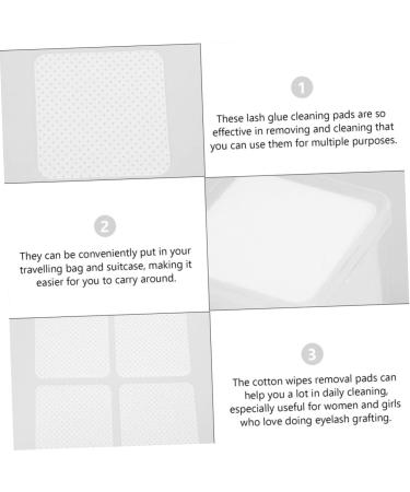 Buy Housoutil 200pcs Eyelash Cleaning Pads - Professional Nail Polish & Makeup Wiper Gel for Nails | Salon Supply for Perfect Adhesion - Buy Online on GoSupps.com