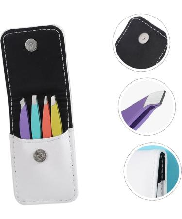 MAGICLULU 1 Set Eyebrow Tweezers Extension Tweezers Face Tools Grooming Tools Eyebrow Clamp Eyebrow Picker Facial Tools Tweezers for Eyebrow Flat Tip Cosmetic Stainless Steel 8.5x5.3cm Colorful - Buy Online on GoSupps.com