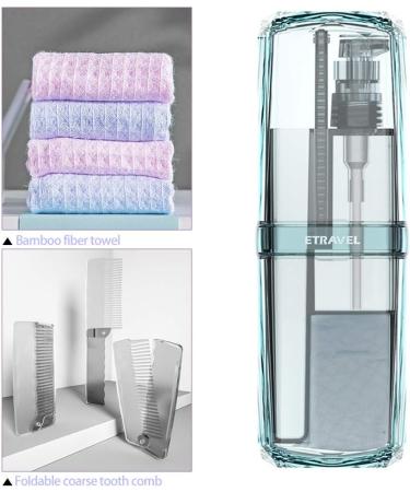 Portable 8-in-1 Toothbrush Cup Set with Storage Case - Gray - Buy Online on GoSupps.com
