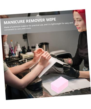 Beatifufu 3 Nail Remover Cotton Nail Wipes Nail Removal Wipes Fingernail Remover Pads Glue for Eyelashes Nail Art Cleaner Tool Nail Bag Natural Cotton Fiber Pink Cotton Sheet - Buy Online on GoSupps.com