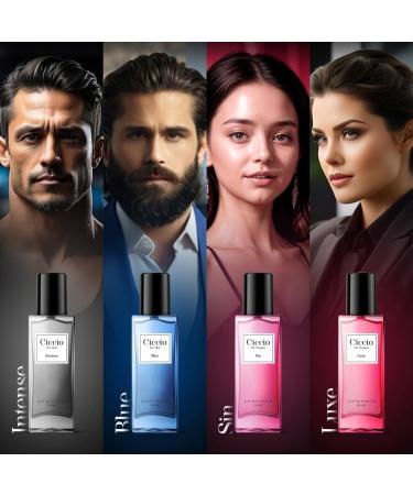 CICCIO_Luxury Unisex Eau De Parfum Gift Set 4 x 20ml for Men & Women with BLUE INTENSE LUXE SIN Perfume|Long Lasting EDP Fragrance Scent - Buy Online on GoSupps.com
