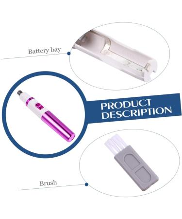 Housoutil Nose Hair Trimmer - Electric Facial Hair Remover | Battery-Powered Pen Shape Epilator for Smooth Skin | 1pc Rosy Design - Buy Online on GoSupps.com