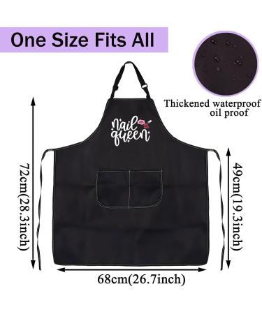 CENWA Nail Technician Aprons Nail Artist Gifts Nail Boss/Nail Queen Nail Tech Adjustable Apron For Nail Salons Nail Queen apron eu - Buy Online on GoSupps.com