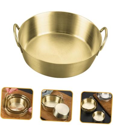 Alipis Amphora Snack Plate Tomato Stainless Steel Round re-usable 13.7x12.2CM Gold - Buy Online on GoSupps.com