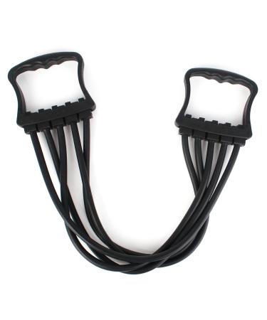 Iyowei 1 piece of adjustable chest expander fitness resistance tapes with 5 strings removable breast expander resistance band muscle pull exercises for home fitness strength training and yoga (black) - Buy Online on GoSupps.com