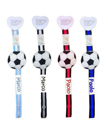 Zigozago Handmade Football Pacifier Chain - 3D Balloon Design Blue Color International Shipping - Buy Online on GoSupps.com