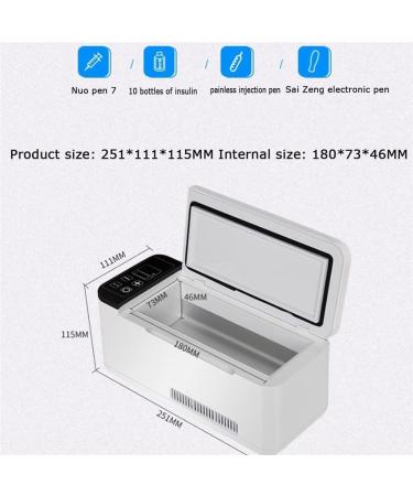 Portable Medicine Refrigerator And Insulin Cooler For Car Travel Constant Temperature Refrigerator Drug Reefer 2-8 Travel Box For Medi (Color : 1battery) - Buy Online on GoSupps.com