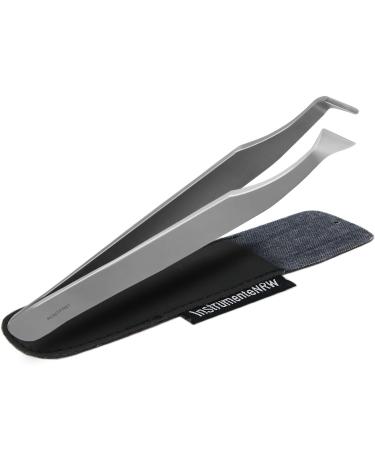 Fishbone pliers stainless steel bone tweezers with fish detler lace premium quality 11 cm with case for safe storage 2 in 1
