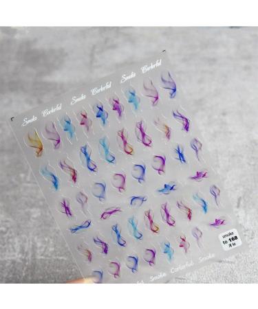 Easy To Use Women Fashion Individuality Nail stickers Decoration Smoke(2) Style2 - Buy Online on GoSupps.com