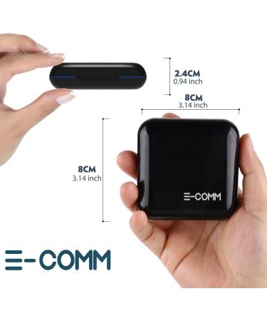 Portable Waterproof Pill Organizer - Daily 4 Compartment Black Case for Medicine Vitamins & Travel - Buy Online on GoSupps.com