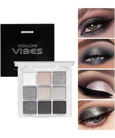 URQT 4 Pack Eyeshadow Palette Set - Rich Colors Eye Makeup Kit | Black Blue Green Purple | Matte & Glitter Shades for Natural Looks - Buy Online on GoSupps.com