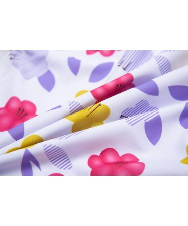 BONVERANO Baby Girls Swimsuit UPF 50+ Sun Protection Purple Flower 2-3 Years - Buy Online on GoSupps.com