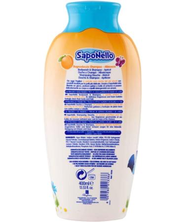  Felce Azzurra 4FLACONI SAPONELLO BAGNOSHOWER ALBICOCA Shampoo 400 ml Children's Bath - Buy Online on GoSupps.com