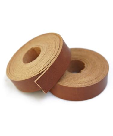 Full Grain Leather Strip,Leather Strap 2.0mm Thick Cord Braiding String (3/4inch Wide,72inches Long) for Crafts/Tooling/Workshop Handmade(Bourbon Brown) Bourbon Brown 3/4"x72"