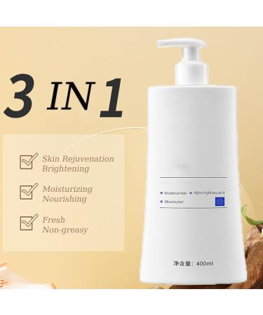 400ml Body Lotion Body Lotion Aclaradora Body Lotion Cosmetic Efficiency Gives moisture softens the skin's surface Lightweight not greasy hides small pores (2) - Buy Online on GoSupps.com