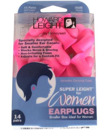 Howard Leight Women Pink Earplugs - 14 Pairs | Noise Reduction Ear Plugs - Buy Online on GoSupps.com