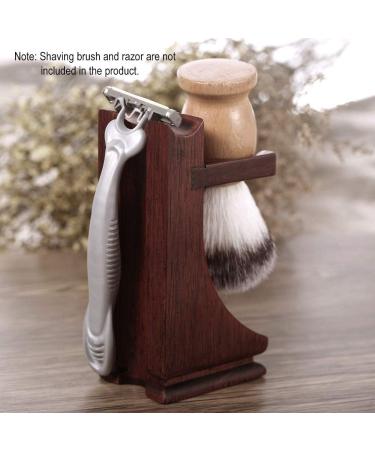 Premium Solid Wood Shaving Holder Stand for Razor & Brush | Organize Your Shaving Tools - International Shipping Available - Buy Online on GoSupps.com