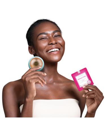 Shimmer Freak Advanced Collection 2.0 UFO-Activated Face Mask - Illuminates Eye Contour - Rose Water & Niacinamide - Anti-Aging for All Skin Types - 6 Pieces - Buy Online on GoSupps.com