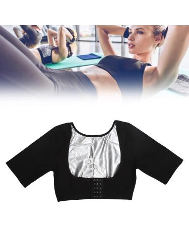 Sauna Suit for Women Short Sleeve Fast Dry Heat Trapping Sweat Suit Waist Trainer L - Buy Online on GoSupps.com