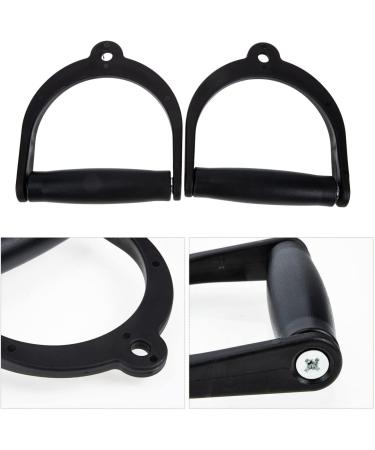 POPETPOP 4 Pcs Sports Handle Convenient Workout Handle Exercise Resistance Bands Cable Attachment Silicon Cable Machine Exercise Supply Metal Cable Instrument Replaceable Plastic Fitness Blackx3pcs 18x16cmx3pcs - Buy Online on GoSupps.com