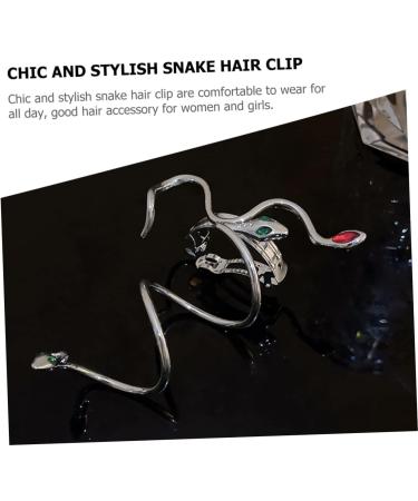 MAGICLULU Snake Hairpin Metal Hair Clips Snake Hair Clip Ponytail Holder Bohemia Barrette Vintage Headpiece Hair Styling for Women Accessories Hair Jewels for Women Twine Die - Buy Online on GoSupps.com