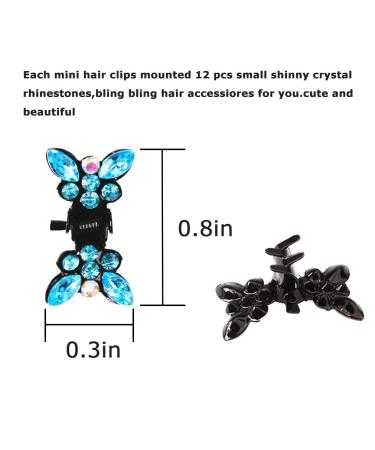 ANBALA 65pcs Small Hair Claw Clips Butterfly - Variety of Black and 13 Colors - Buy Online on GoSupps.com