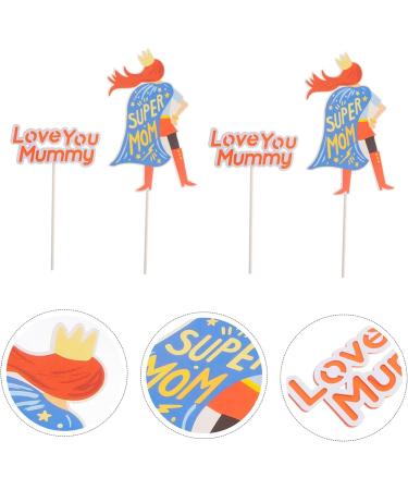 OFFSCH 3 Sets Mother's Cake Inserts Dessert Plug-in Party Cake Picks Mothers Day Theme Cake Plug-in Mom Gifts Cake Ornament Mum Presents Moms Birthday Moms Gifts Decor Paper Cake Supplies - Buy Online on GoSupps.com