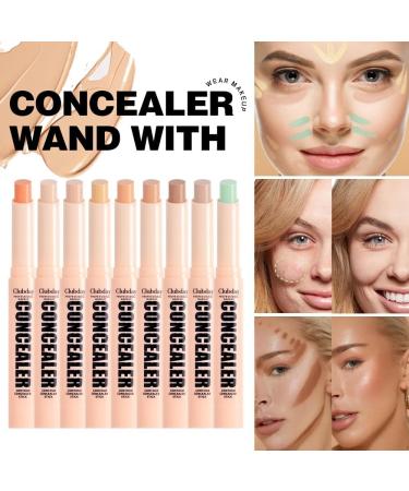 Concealer Stick Face Makeup For Natural Glowy Finish Blurs Imperfections & Under Eye Full Coverage Long-Lasting Conceals All-Day Wear For All Skin Types (3Pcs) (040506) - Buy Online on GoSupps.com