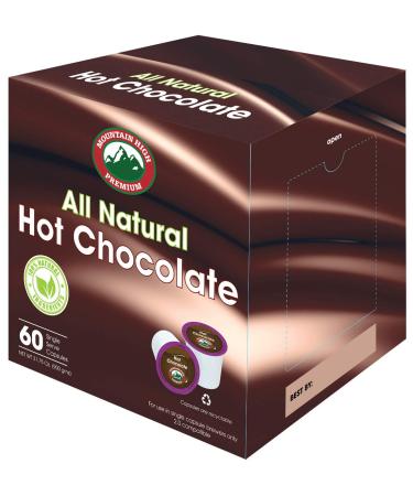 Mountain High All Natural Hot Chocolate - 2.0 Compatible Single Serve Cups (Milk Chocolate, 60) Milk Chocolate 60 Count (Pack of 1)