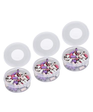 Nail Art Sanding Bands Nail Sanding Bands Multiple Sizes Smoothing Dead Skin Removal with Storage Box for Foot Care (Colorful)