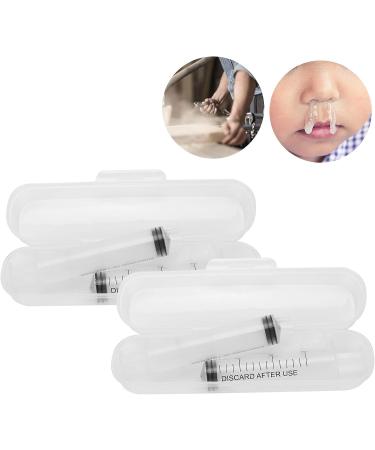 Portable Baby Nasal Aspirator Kit | Infant Nose Cleaner with 4pcs 30ml Syringe | Reusable Silicone Suction Tip | Transparent Box | Professional Nasal Irrigator for Kids - Buy Online on GoSupps.com